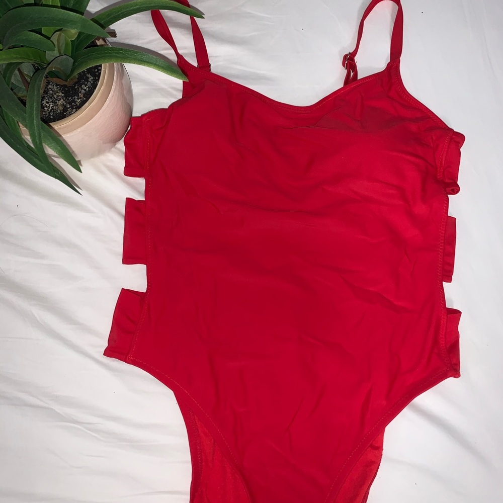 *CLOSET CLEAROUT DEAL* Red One Piece Swimsuit